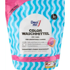 Капсули для прання кольорових речей Denkmit Color Waschmittel 3in1 Caps, 30 шт